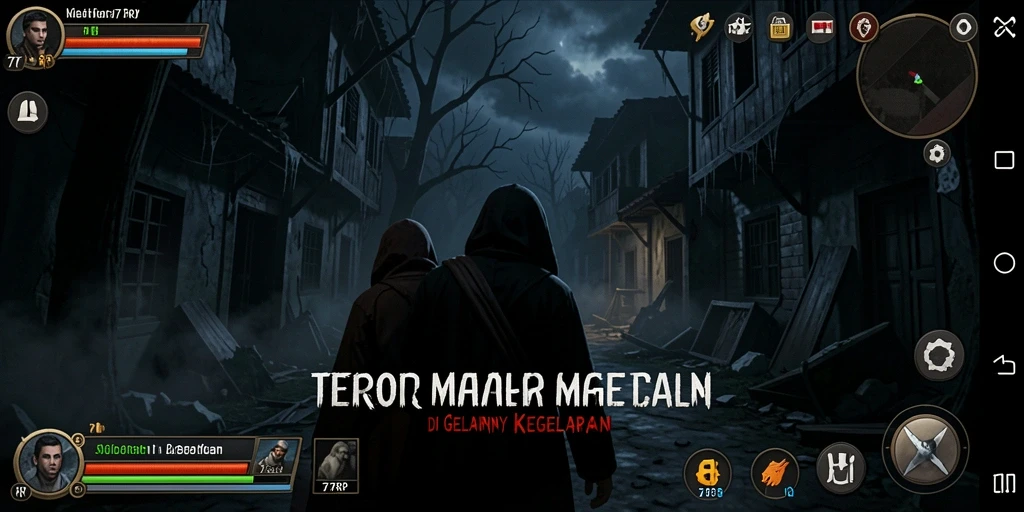 Gameplay seram di dalam suasana mencekam dan gelap.