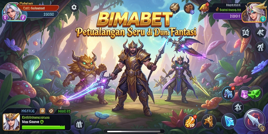 Tampilan utama gameplay BIMABET yang penuh petualangan.