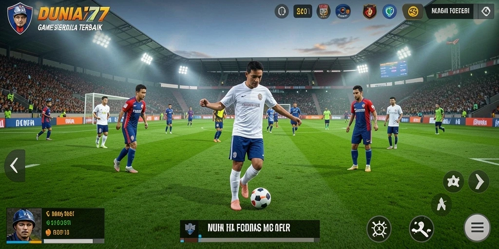 Tampilan gameplay DUNIA77 yang mendebarkan dan realistis.
