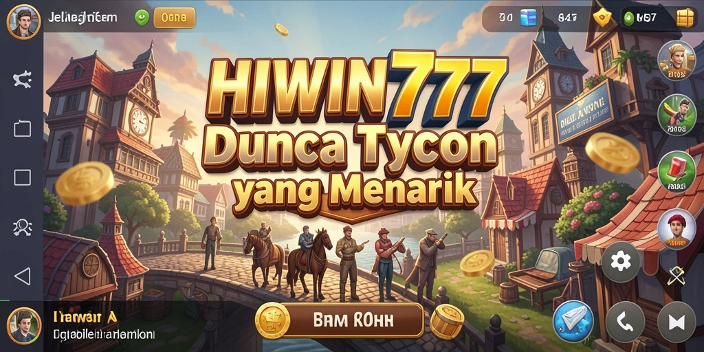 Gameplay Tycoon yang seru dan mengasyikkan.