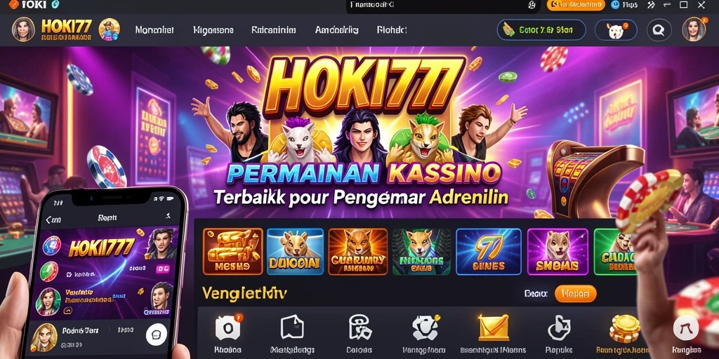 Screenshot HOKI777 menampilkan berbagai permainan Kasino yang mengasyikkan.