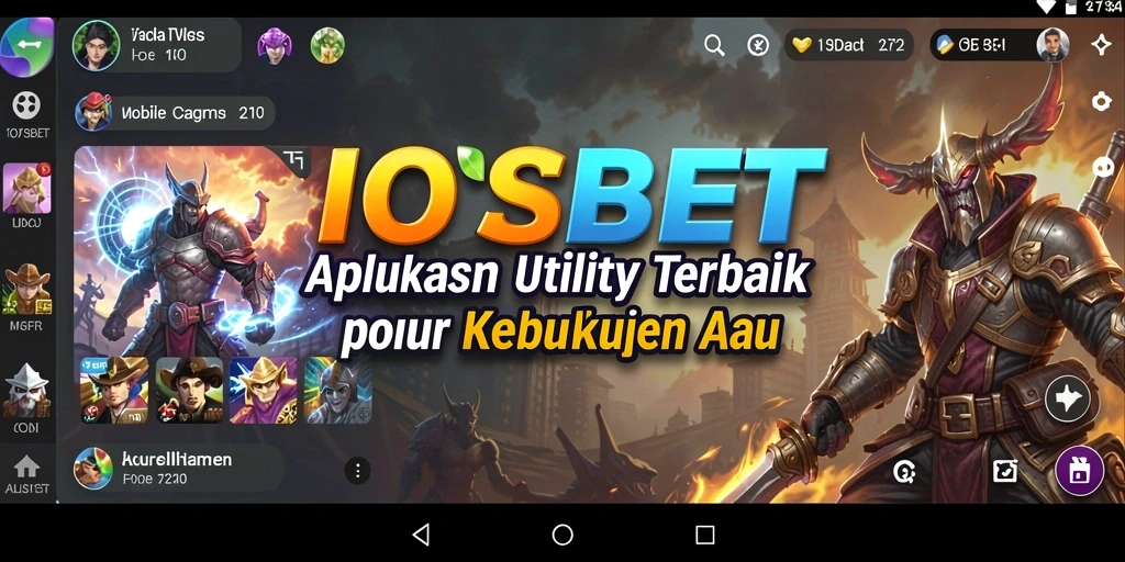 Screenshot utama IOSBET menunjukkan antarmuka yang sederhana dan fungsional.