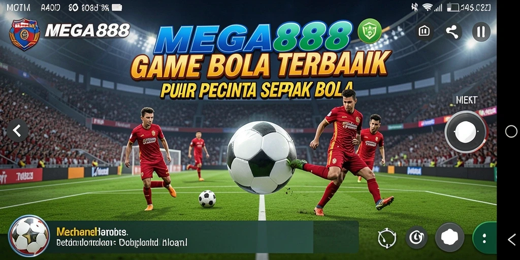 Tampilan gameplay menarik dari MEGA888 dalam sepak bola.