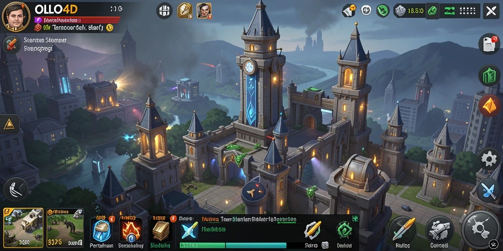 Screenshot OLLO4D menampilkan gameplay seru Tower Defense yang mendebarkan.