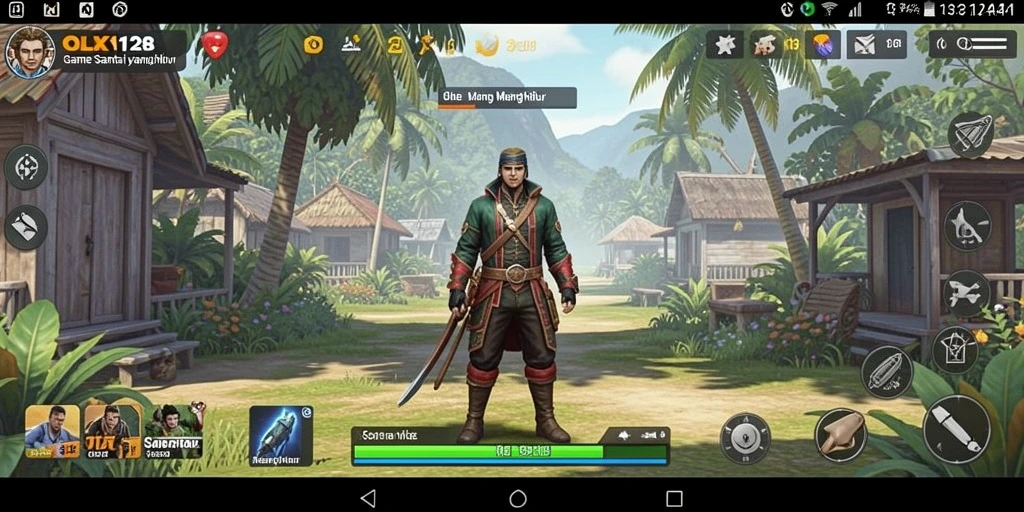 Tampilan screenshot OLX128 menunjukkan gameplay yang menarik dan interaktif.