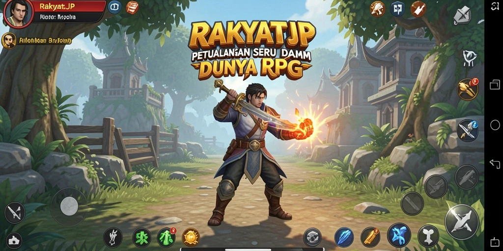 Tampilan gameplay menakjubkan dalam RAKYATJP yang penuh aksi.