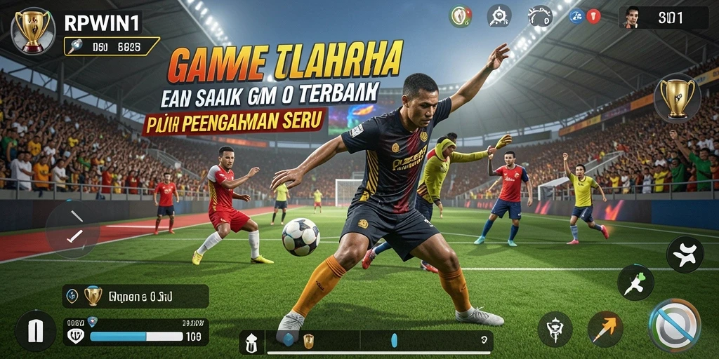Tampilan seru gameplay olahraga yang menegangkan dan realistis.