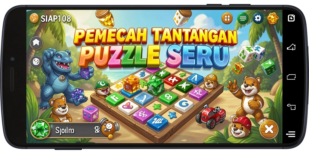 Gameplay seru SIAP108 dengan berbagai puzzle menantang.