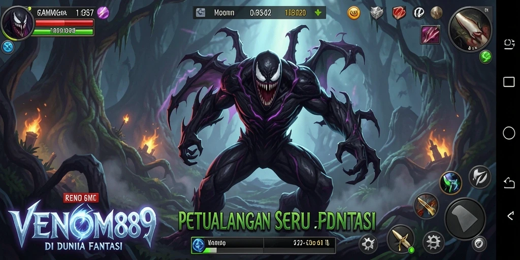 Tampilan gameplay seru dari VENOM889 dengan petualangan yang menegangkan.