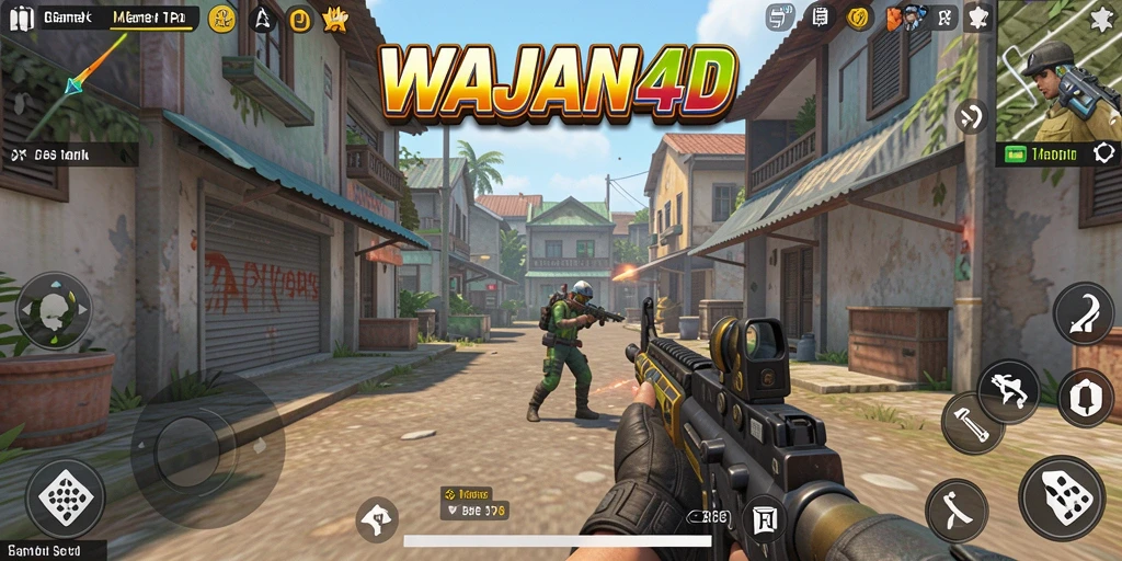 Tampilan dinamis dari gameplay seru WAJAN4D yang penuh aksi.